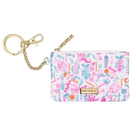 Lilly Pulitzer ID Holder Wallet, Wallet with Zip Close, Cute Card and ID Case for Women (Summer Serenade)