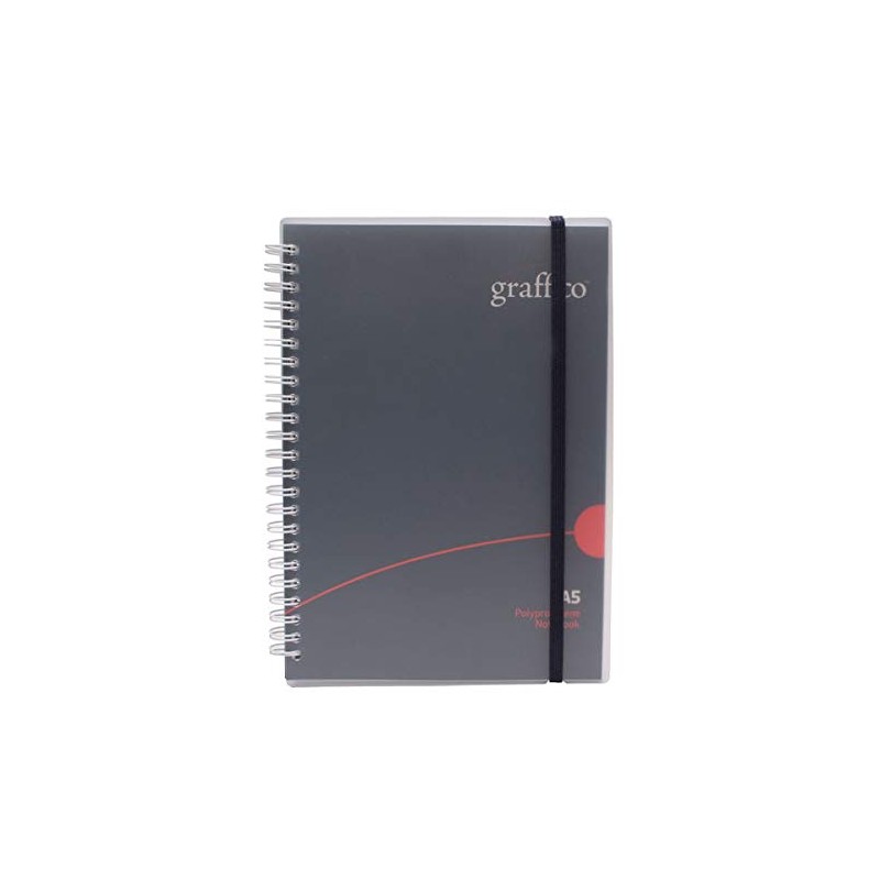 GRAFFICO A5 Twin Wire Polypropylene Notebook of 140 Pages (Pack