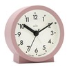 Acctim Gaby Small Analogue Contemporary Beside Alarm Clock Dusty Rose