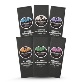 Cafe Capomo Herbal Coffee Alternative, Caffeine & Acid Free, 6 Flavors, 3 oz. each From Tattva’s Herbs