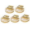 5Pcs Purse Clasp Alloy Material High Hardness Long Service Life