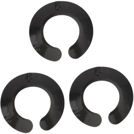 GALPADA 3 piezas Collar de Silicona Antideslizante para Corte y Tinte de Cabello Protector de Cuello Multipropósito para Peluquería y Maquillaje Negro