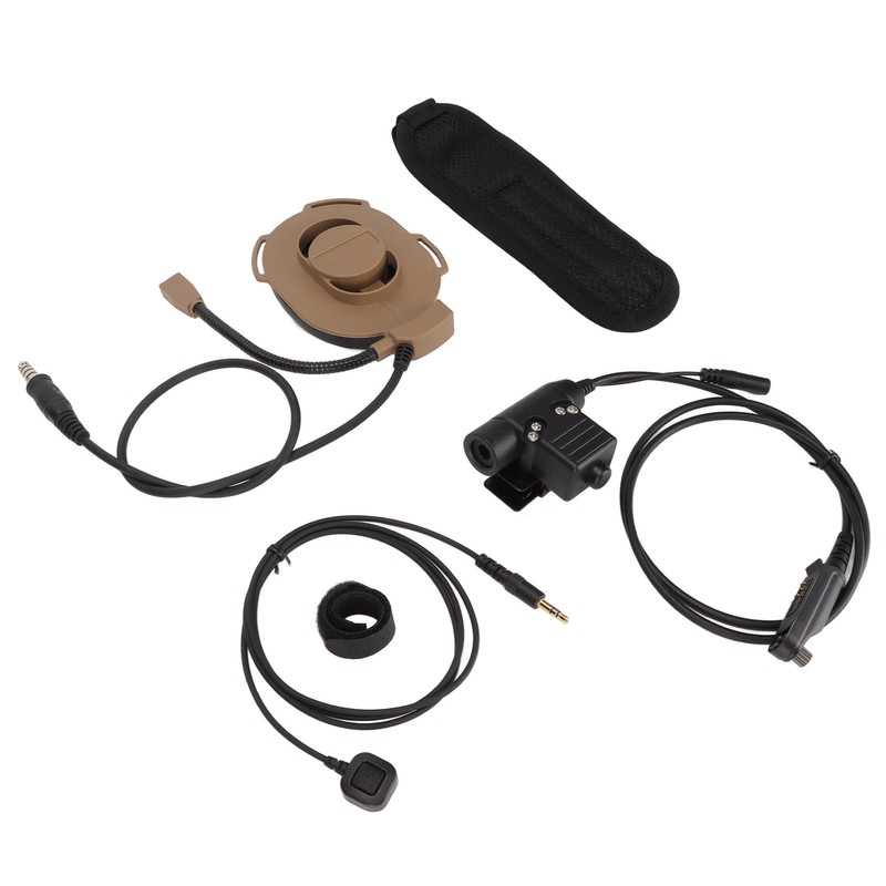 HD01 Motorcycle Unilateral Headset +U94 PTT Noise Cancellation Comfortable Military