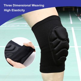 lenpestia Volleyball Knee Pads 1 Pair Thick Sponge Protective Knee Pads Collision Avoidance Wrestling Knee Pads Dance for Basketball Volleyball Runining Riding Outdoor Sport (XL)