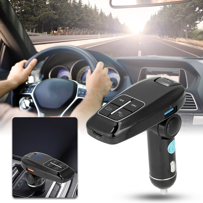Auto Car FM Transmitter MP3 Player Bluetooth Handsfree Dual USB