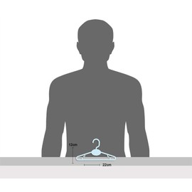 Baby Coat Hangers Small Clothes Hangers First Steps Pack of 32 White