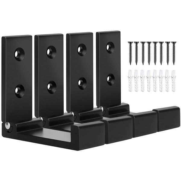 OHIYO Folding Coat Hooks 4pcs Foldable Hook Wall Mounted for