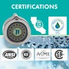 Niagara Conservation N3610CH Tri-Max 1-Spray 0.5-1.5 GPM 1.4-in. Pressure-Compensating Needle-Spray