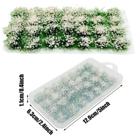 Cayway Static Grass Flowers Grass Tufts Model Building Miniature Vegetation Groups Grass Tufts Static Landscape Model DIY Miniatures for Train Landscape Railway Landscape (Pink)