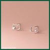 Silver 925 Earrings, Silver, Gold, 18K Coating, Cats, Cute, Hypoallergenic,