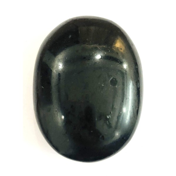 crystalmiracle Black Tourmaline 2.5" Palm Stone Crystal Healing Gemstone Wellness Peace Meditation Gift Reiki Feng Shui Psychic Energy