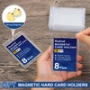 Guirnd 8 Pack Magnetic Card Holders, 35PT Plastic One Touch