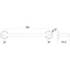 Emco 300mm Chrome Tub Handle - Secure Bath Handle -
