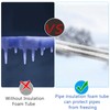 Wazitin 10 Pcs Pipe Insulation Foam Tube Self Adhesive Insulation