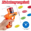 2 Pieces Foam Disc Launcher Zip Shot Shooter Disc Shooter
