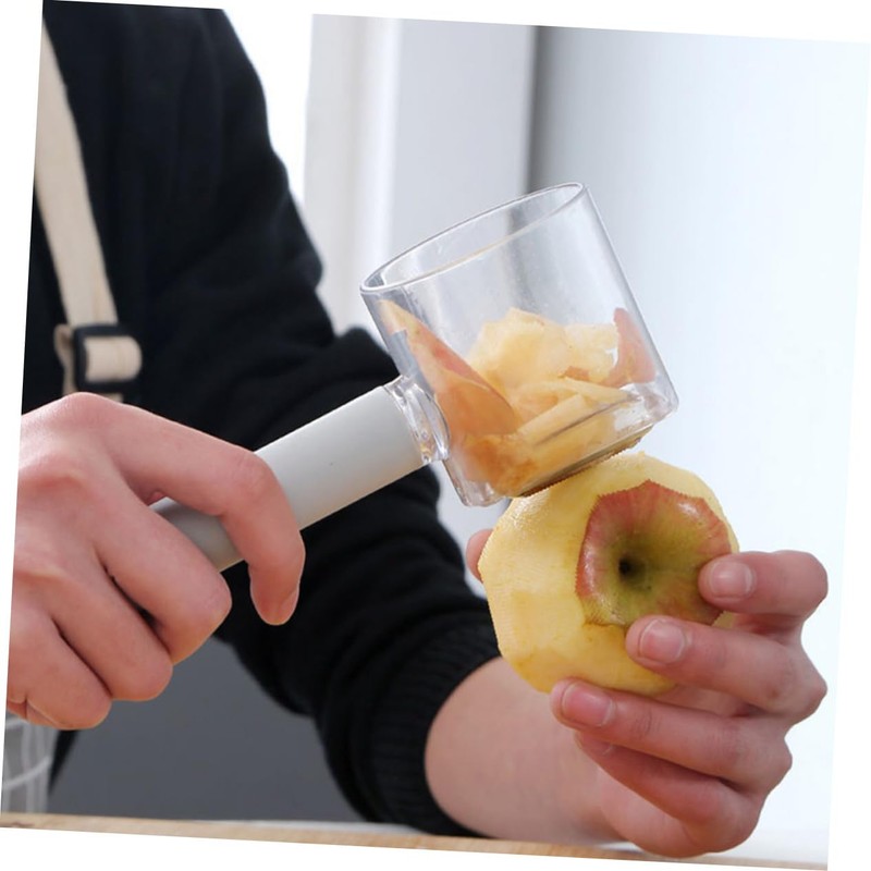 Ciieeo 1Pc Practical Vegetable Peeler with Storage Holder Compact Kitchen