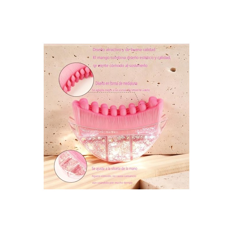 Guibell Set Cepillo Linfático y Gua Sha para Masaje Facial