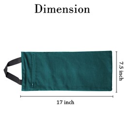 Yogalatest Yoga Sand Bag, Cotton Unfilled for Yogas, Weights and Resistance Training, Portable Fillable Weightlifting Sandbag, Tree of Life Print - Bottle Green