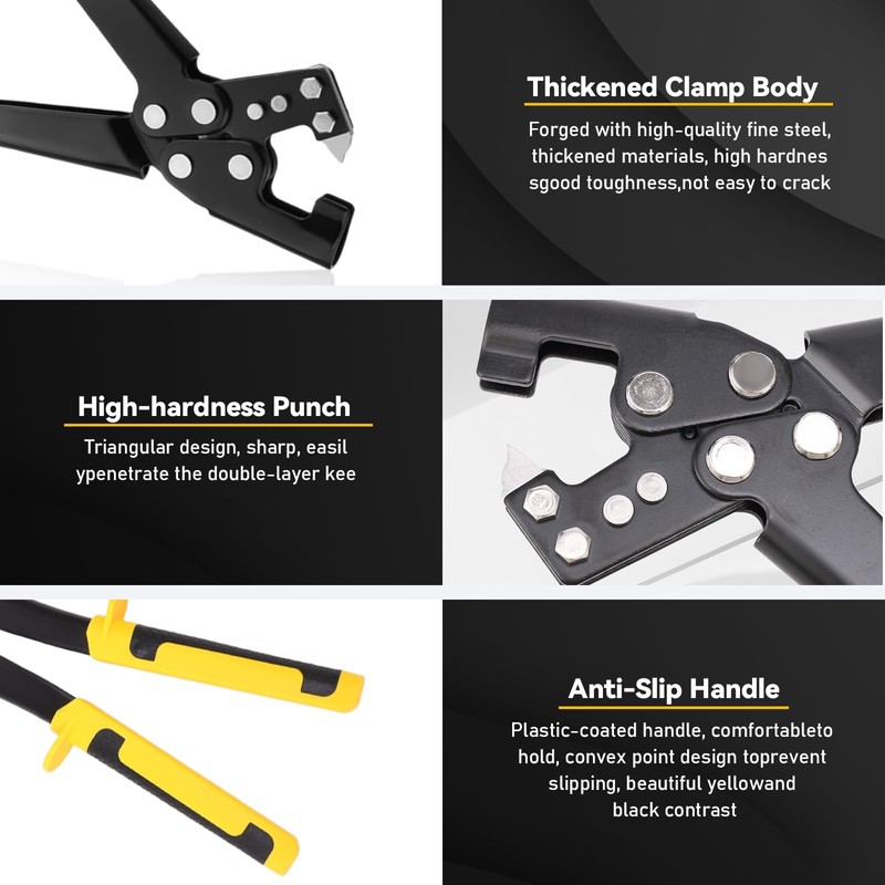 Steel Stud Crimper, Hand Keel Metal Punch Lock Drywall Hand