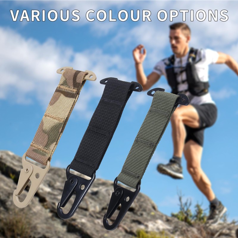 2 Pcs Tactical Gear Clip T-Mount Molle Clip Molle Bag