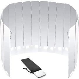 Windscreen, Large Windproof, Camping, Windshield, Foldable, Windshield, Windshield, Windshield, Outdoor, Extended Edition, Windshield, Camping, Galvanized Steel Plate, For Mountain Climbing, Barbecue,