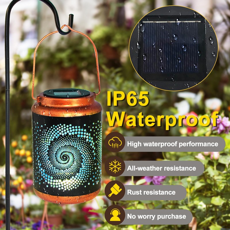 DIBIEECN Birthday Gifts for Women Mom Grandma Wife, Solar Lanterns