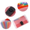 Expanding File A6 13 Pockets Portable Rainbow Document Folder Mini