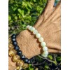RAYON Green Opal Bead Bracelet Men Stretch 10mm 7, 7.5,