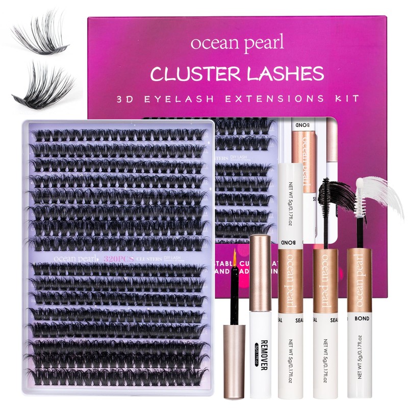 3D Thick Lash Extension Kit 320 Pcs Fluffy Lash Clusters