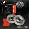 A-Premium 11.69 inch (296.9mm) Front Vented Disc Brake Rotors Compatible