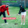 LVPETALIZE Golf Alignment Stick,Golf Trainer Aid Holder Angle Plate,Golf Swing
