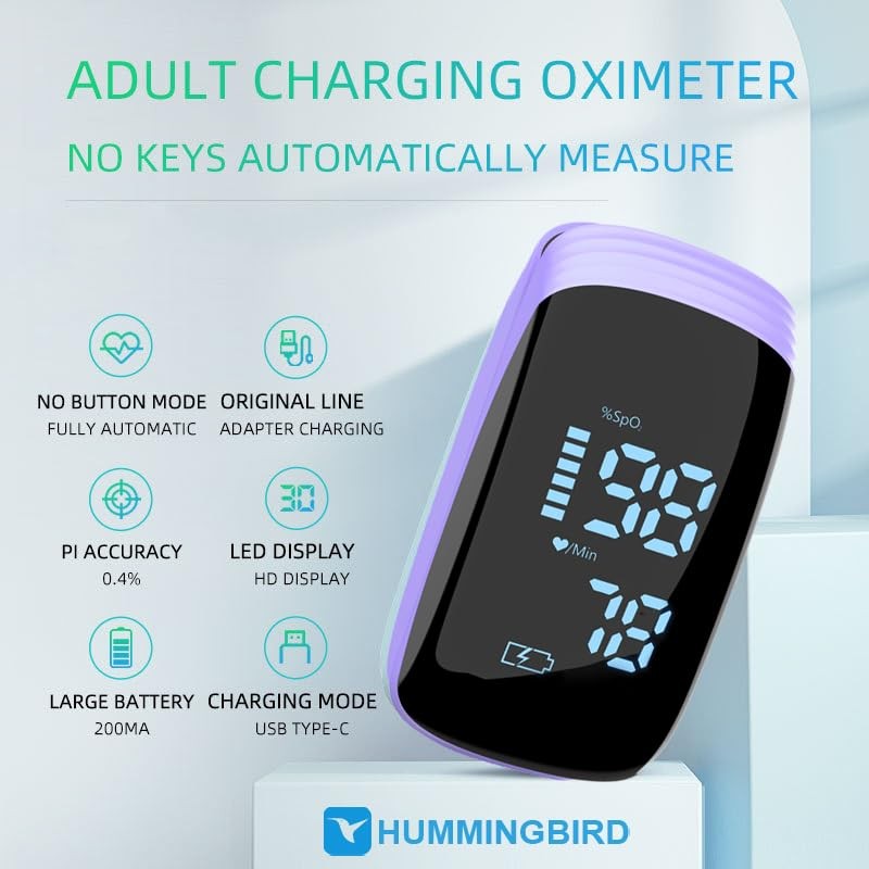 Fingertip Pulse Oximeter, Rechargeable Pulse Oximeter, Finger Pulse Oximeter, Blood