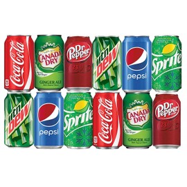 12 Pack BGM Assortment of Soda Refrigerator Restock Kit (Pack of 12)