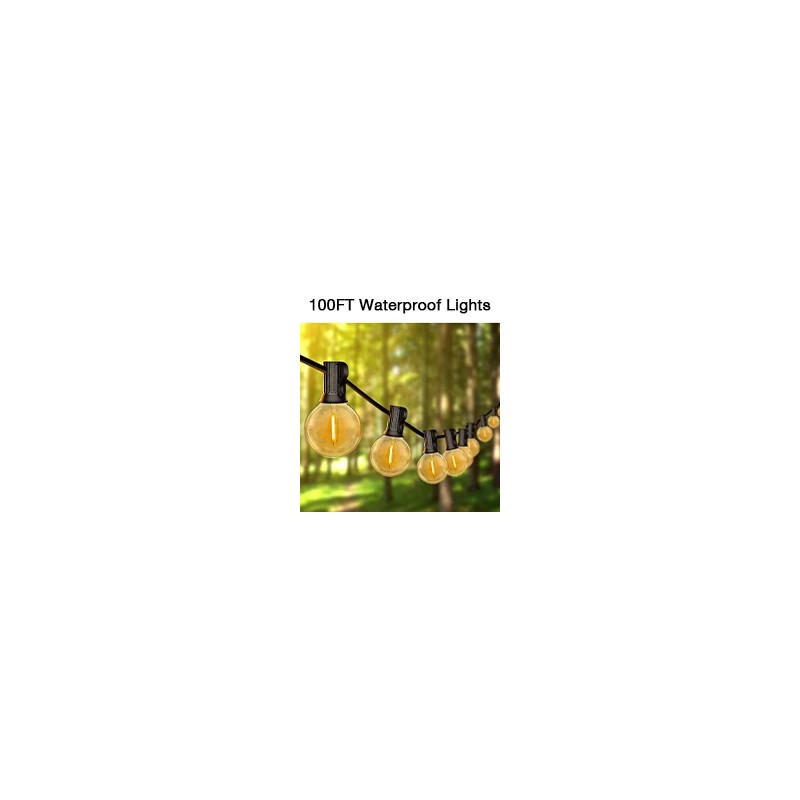 G40 High Pressure String Lights 30m 100 ft G40 Waterproof