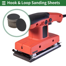 X AUTOHAUX Sandpaper Hook & Loop Sanding Sheets 75x75mm Black 180 Grit Efficient Grinding and Polishing Automobile Manufacturing and Repair Metal Processing