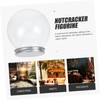 WOONEKY Unique Christmas Ball Set 4pcs Empty Snow Globes for