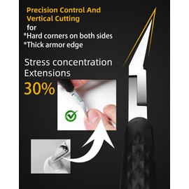 EBEWANLI Ingrown Toenail Clippers, Slanted Straight Blade Toe Nail Clippers for Ingrown Nails or Fingernail, Stainless Steel Nail Scissors Cutter, Angled Nail Nippers for Seniors, Men, Women