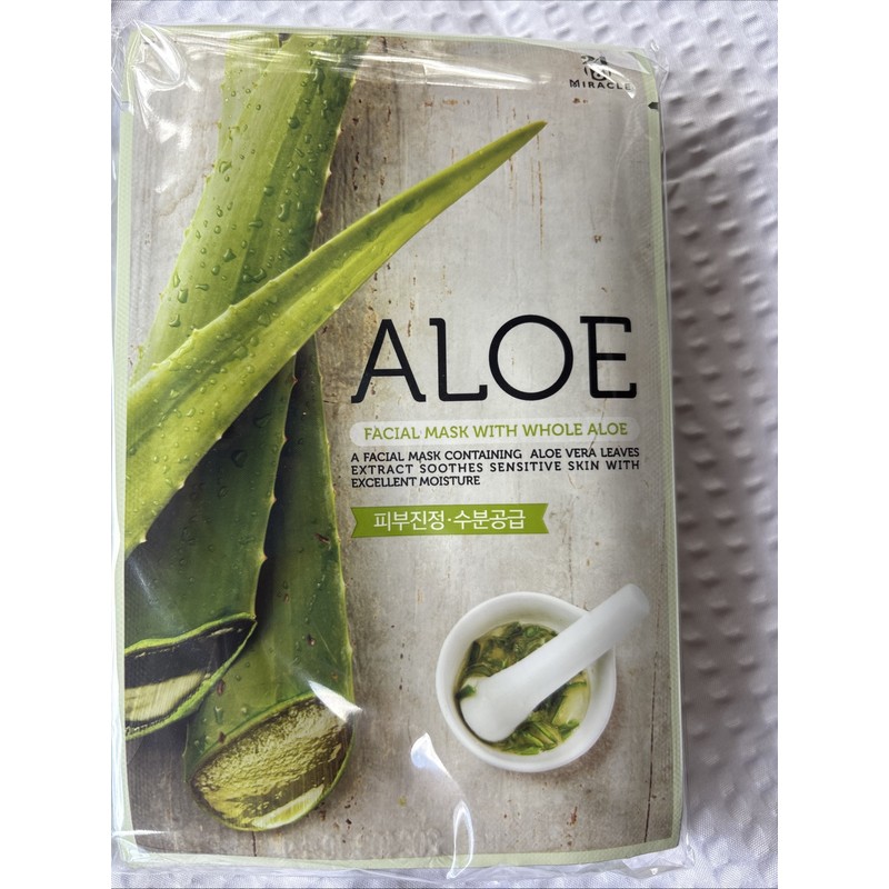 Miracle M24 ALOE Facial Mask With Whole ALOE 30 Individual