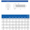Button Head Screws Allen Socket Bolts A2/304 Stainless Steel Screws