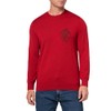 Armani Exchange Men's Snake Graphic Wool Mix Sweater, Chili Pepper,