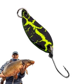 Fishing Lures for Freshwater - Sequin River Fishing Lures | Stainless Jig Tackle Bait with Sequins for Bass Trout Stream Ice Lake Kayak Pier Saltwater Night Tournament