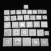 33pcs BGA Universal Reballing Rework Net Stencils Steel Template Mesh