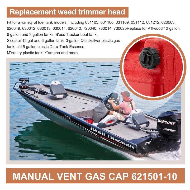 Powswopx 621501-10 Manual Vent Gas Cap Compatible with Moeller Tempo