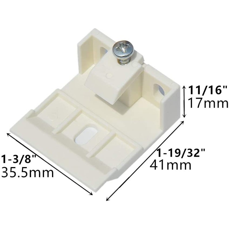 2pcs Mount Bracket Holder for Pleated and Cellular Shades Headrail