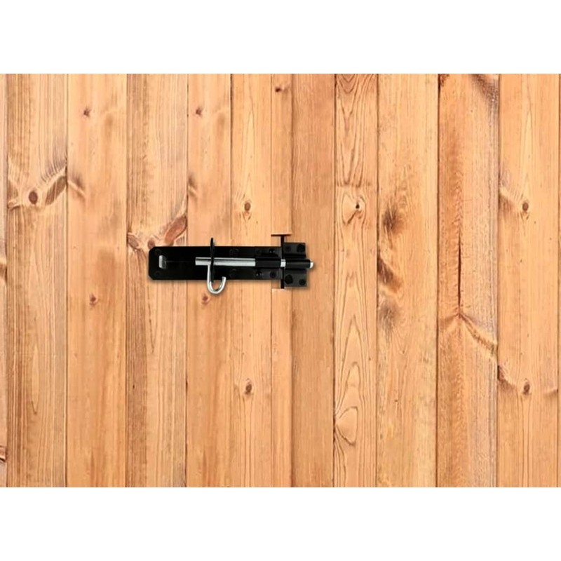 Infinity Decor Black Padbolt Brenton Bolts, 4” or 6” Steel