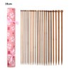 Bamboo Knitting Needle Set (3mm-10mm) 22 PCS Single Pointed Knitting