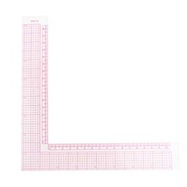 Regla de costura L-regla cuadrada Regla Curva Medida Costura Profesional Sastre Craft Tool Plástico Forma Reglas de Costura 5808 21.5 * 21.5cm