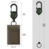 VULKIT Badge Holder Wallet with Retractable Clip, Leather Bifold Double