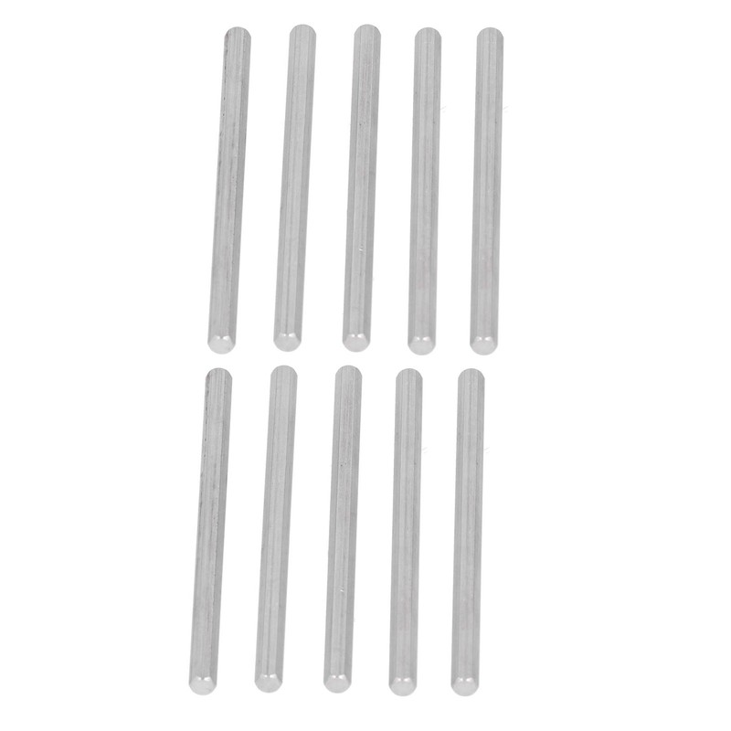 10Pcs Long Rod Nut Hex Coupling Straight Bar Stainless Steel