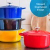 BK Cookware Bourgogne Enameled Cast Iron 4.4QT Dutch Oven, Chili